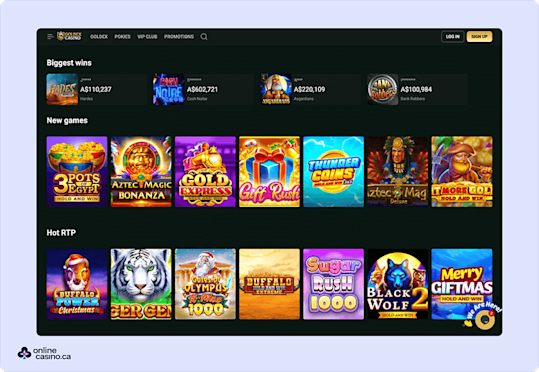 Goldex casino Screenshot 2