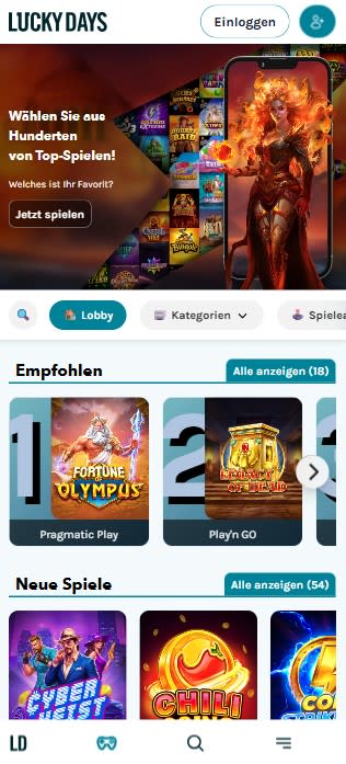 LuckyDays Mobile Casino