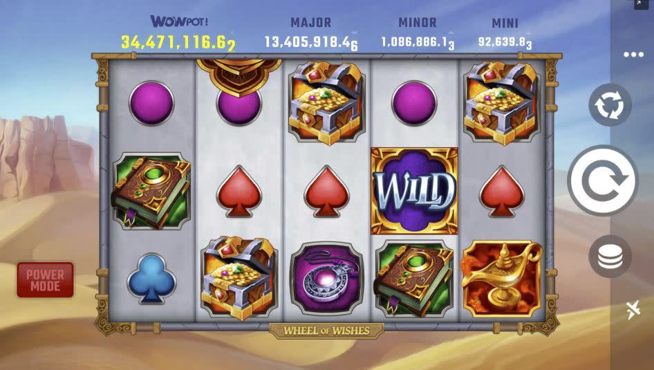 Wheel of Wishes mobile slot game