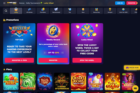 NolimitCoins casino screenshot 3