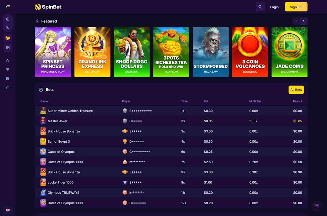 SpinBet screenshot 2