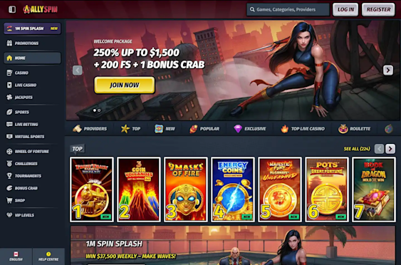 AllySpin Casino screenshot 1
