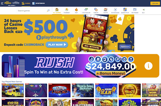 BetRivers Casino West Virginia Screenshot 