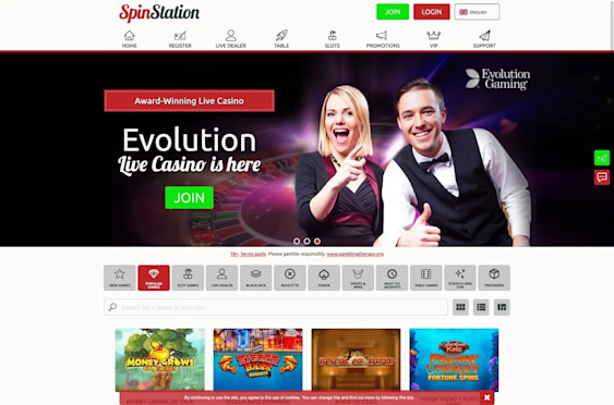 Spin Station Homepage