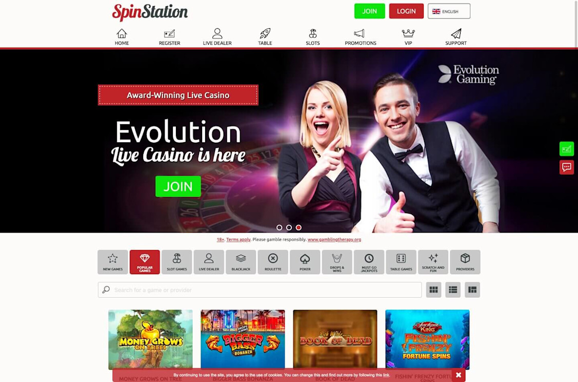 Spin Station Homepage