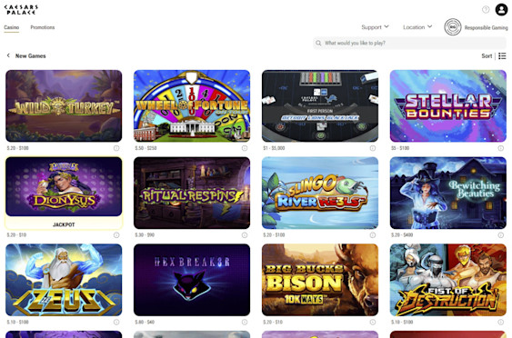 Caesars Palace West Virginia Screenshot 5
