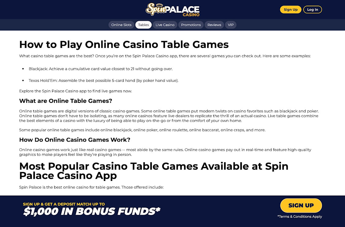 Spin Palace Pennsylvania screenshot 3
