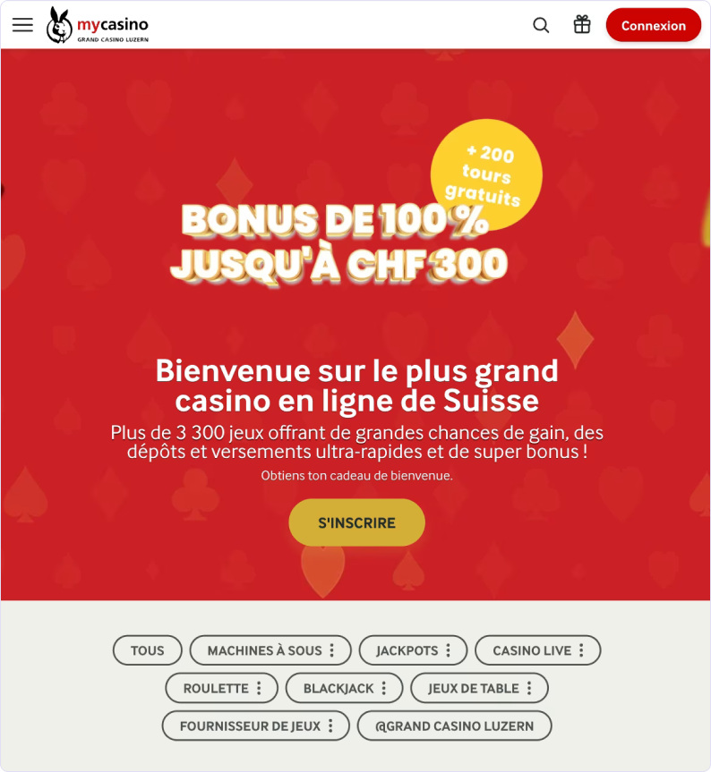 Étape une pour ouvrir un compte sur mycasino