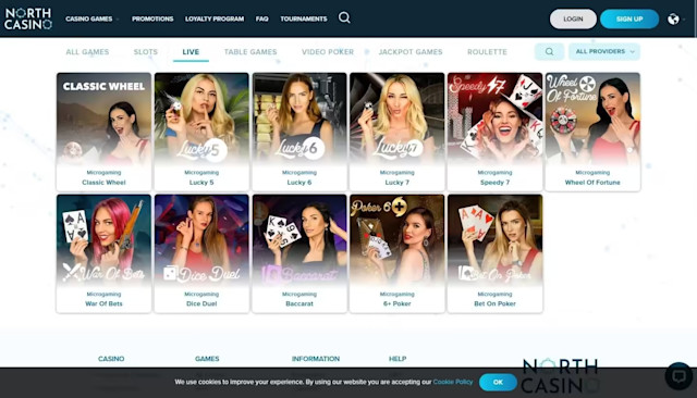 North Casino - Live dealer games