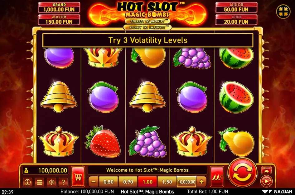 Hot Slot Magic Bombs slot game