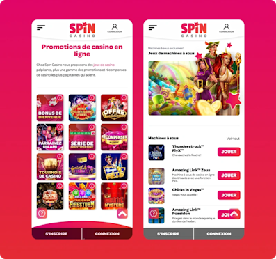 Spin Casino captures d'écran mobile