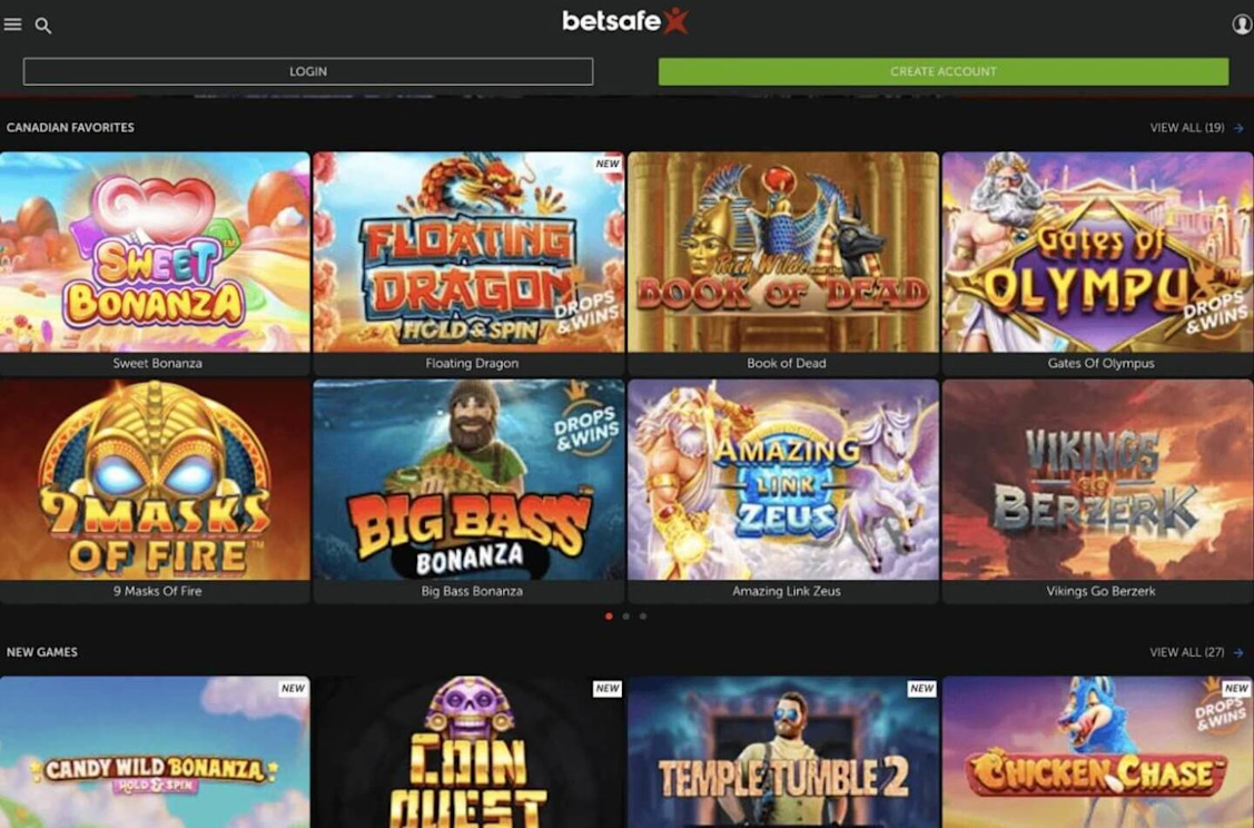 Betsafe Casino screenshot 4