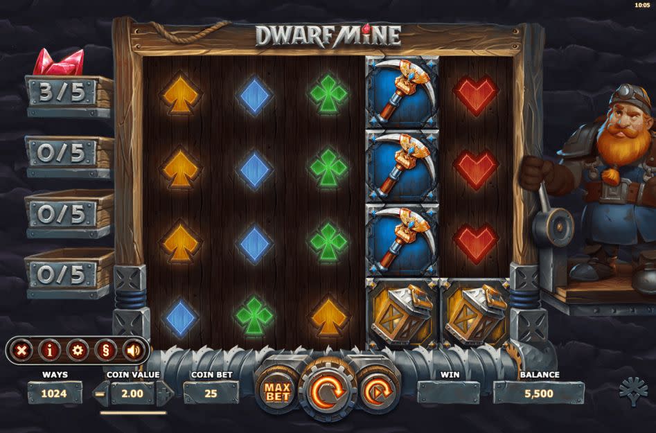 Dwarf Mine - Yggdrasil slot