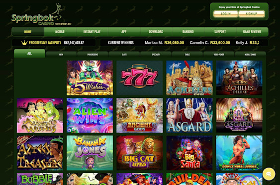 Springbok Casino Screenshot 4