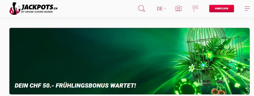 Jackpots.ch Spring No Deposit Bonus 2026