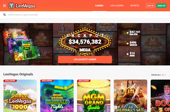 LeoVegas Screenshot 3