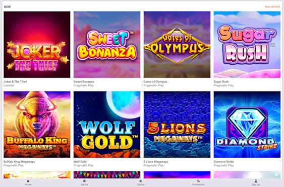 TonyBet Screenshot 2