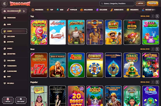 Dragonia casino screenshot 2