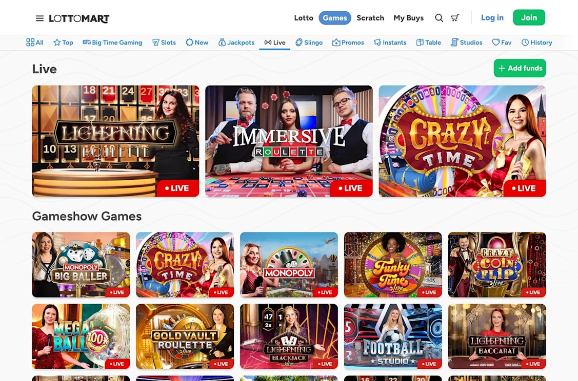Lottomart Casino screenshot 6