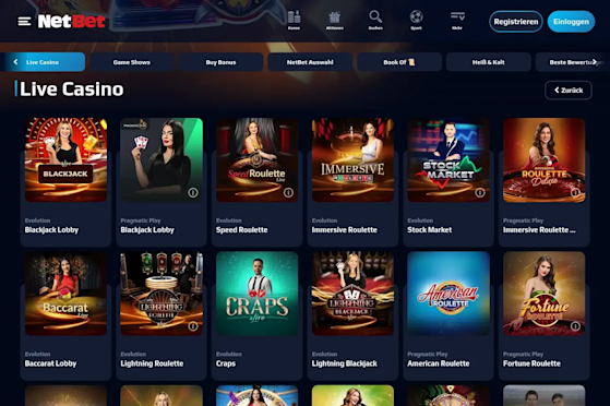 Live Casino Lobby