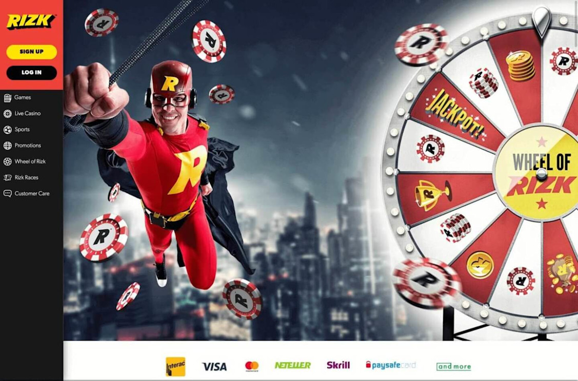 Rizk Casino Homepage