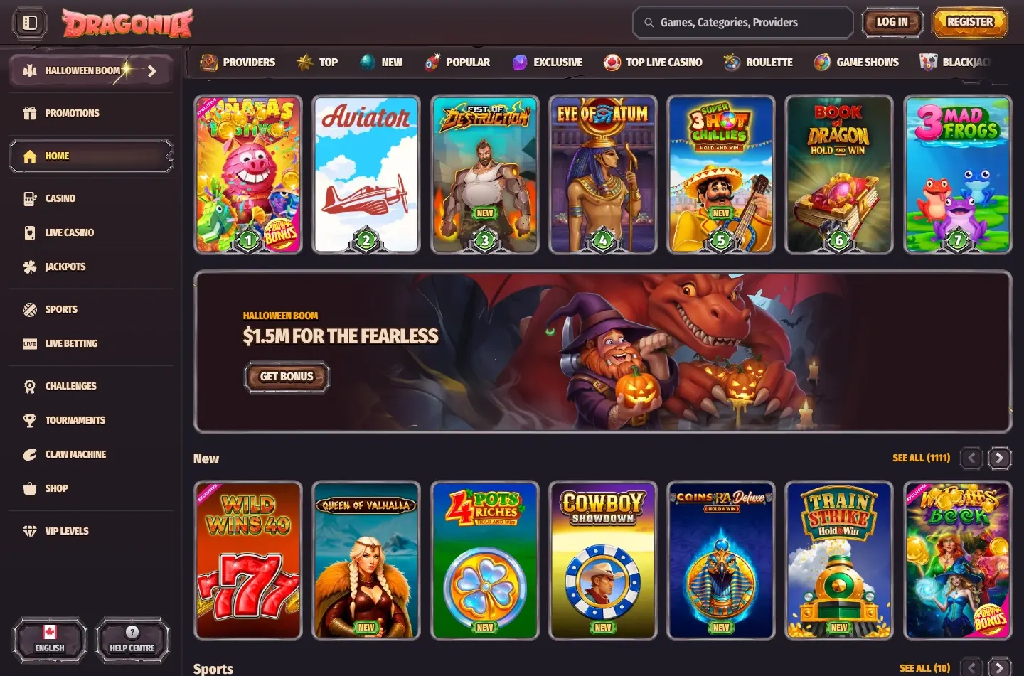 Dragonia Casino Bonus Visualisierung