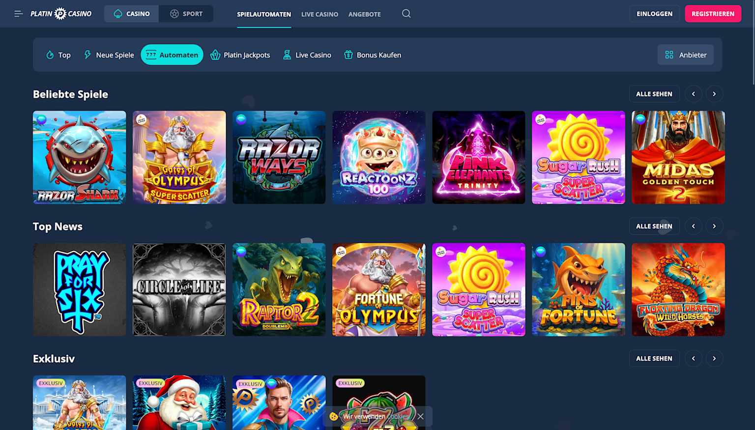 Screenshot of the Game Lobby