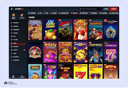 Glorion Casino Screenshot 4