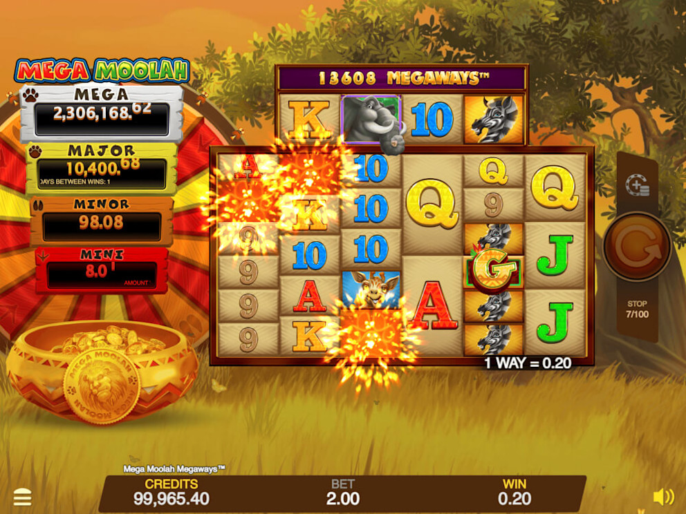 Mega Moolah Screenshot 1