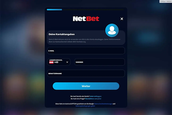 Registration page