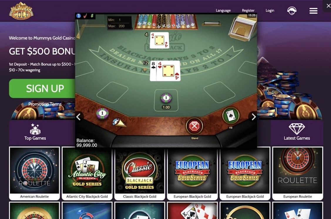 Mummys Gold Casino screenshot 5