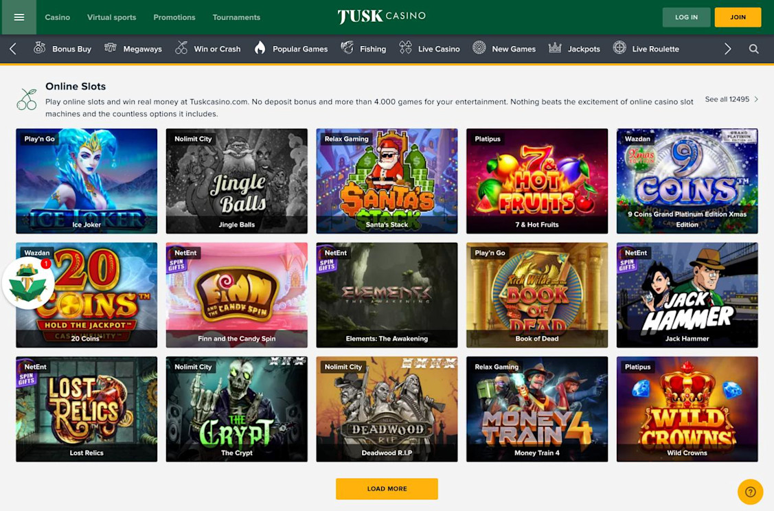 Tusk Casino screenshot 5