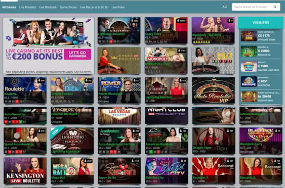 Karamba Casino screenshot 2