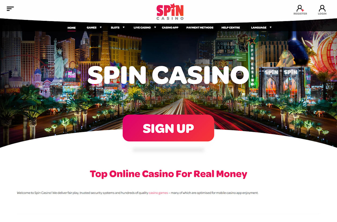 Spin Casino Screenshot 1