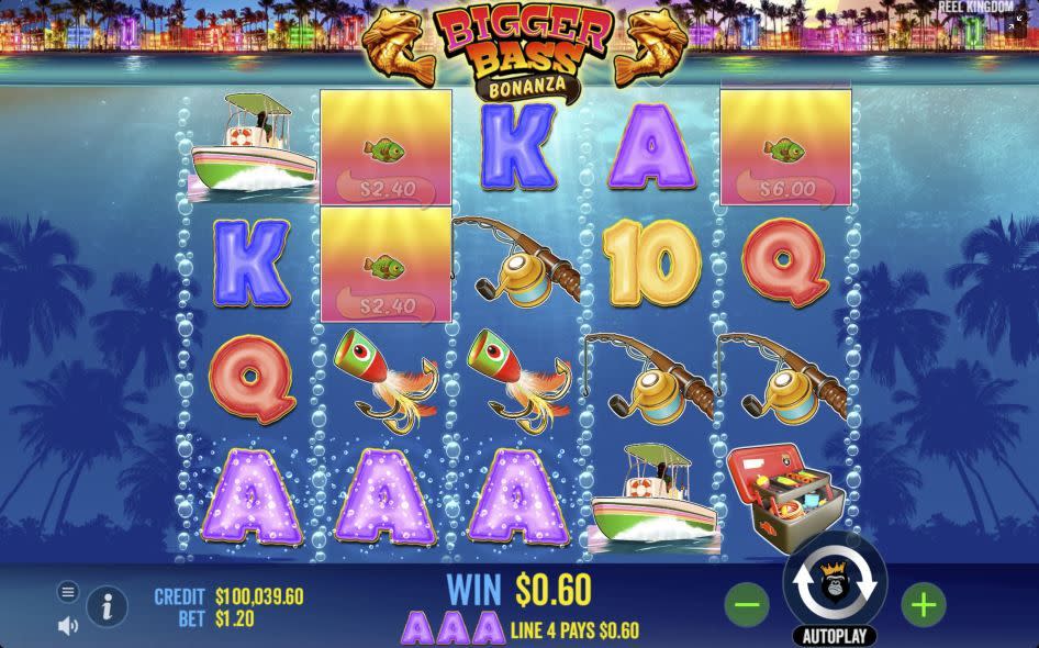 Bigger Bass Bonanza mobile slot game