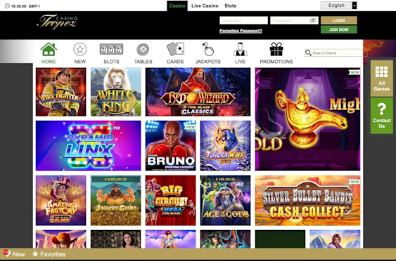 Casino Tropez - home page
