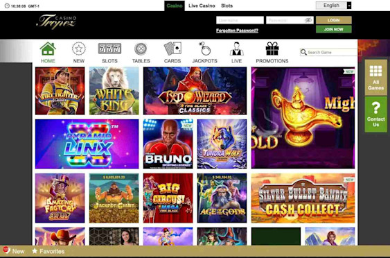 Casino Tropez - home page