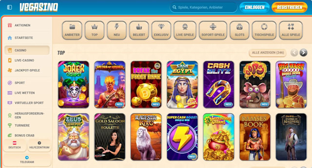 Vegasino Online Casino