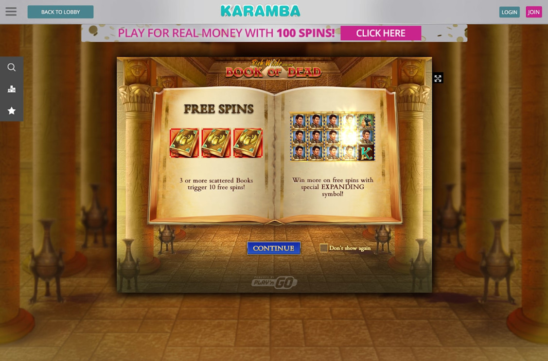 Karamba Casino screenshot 3