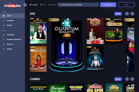 21LuckyBet Screenshot 4