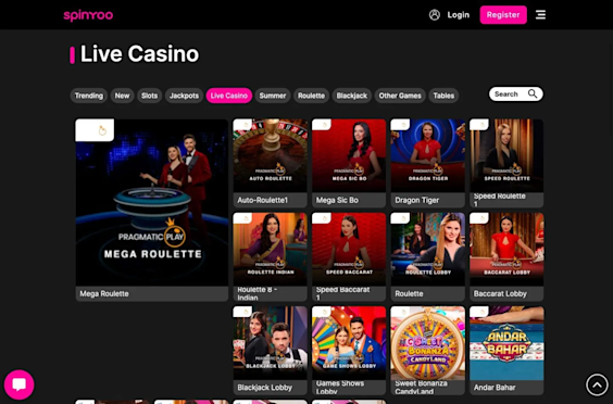 SpinYoo live casino