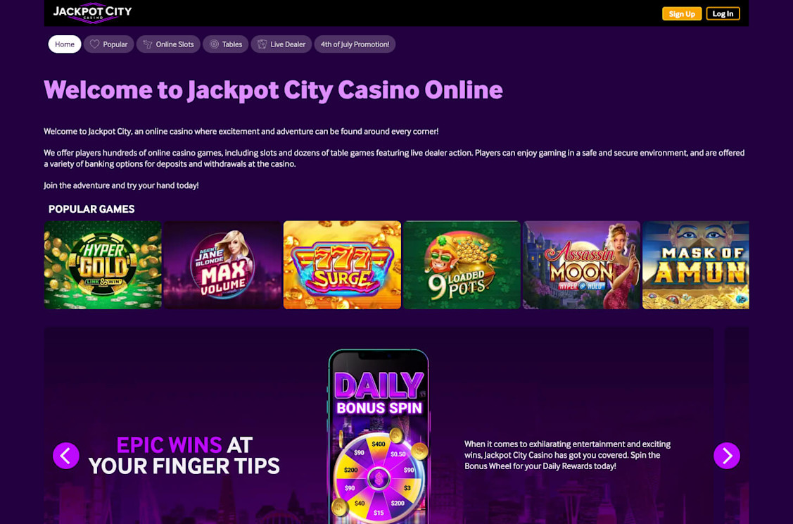 JackpotCity Casino Screenshot 5