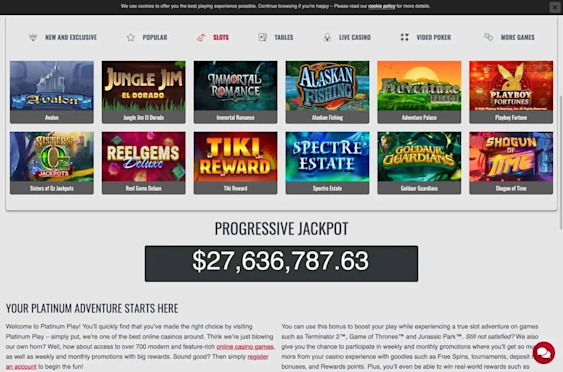 Platinum Play Casino Slots