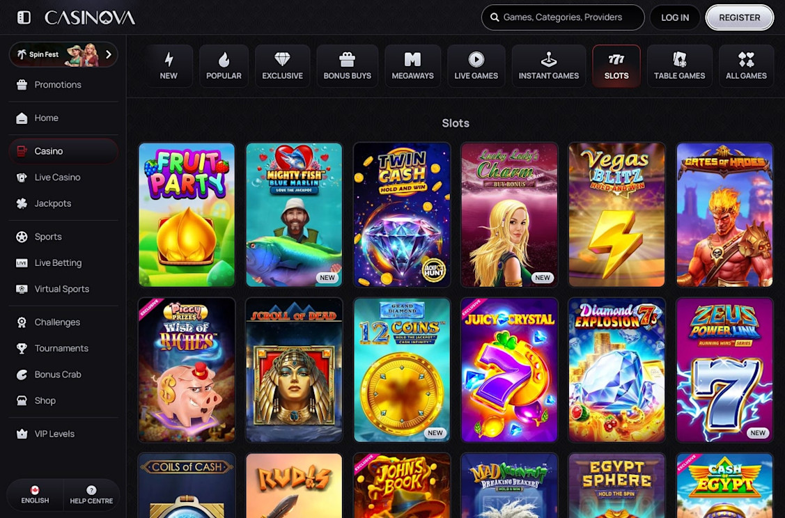 Casinova casino screenshot 6