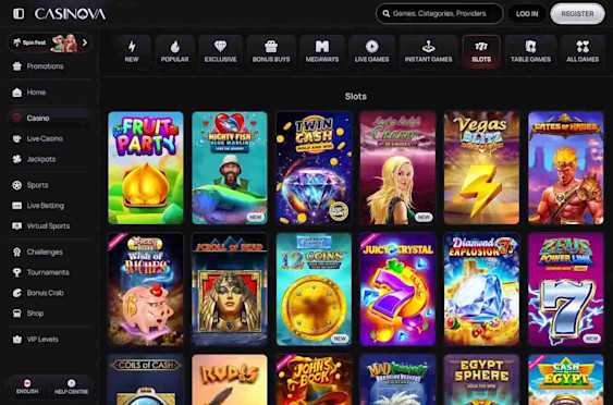 Casinova casino screenshot 6