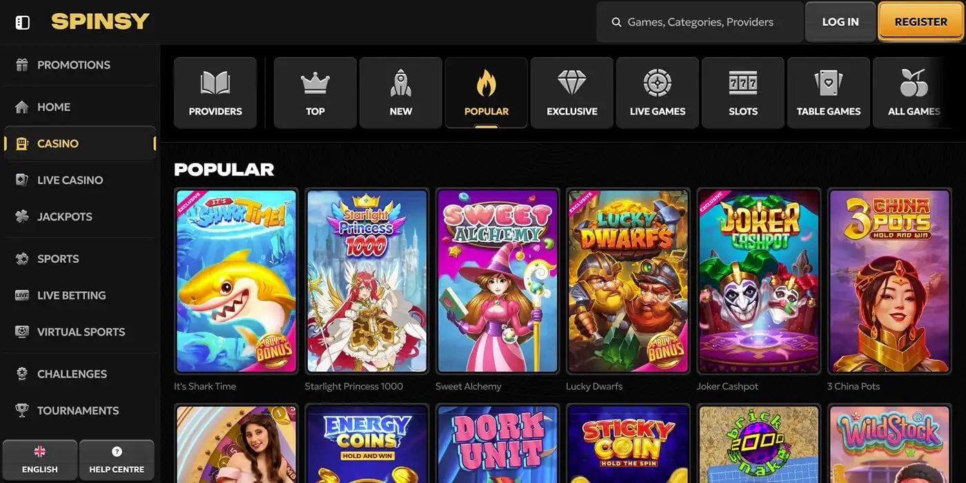 Spinsy casino bonus