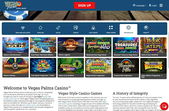 Vegas Palms progressive