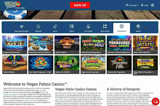 Vegas Palms progressive