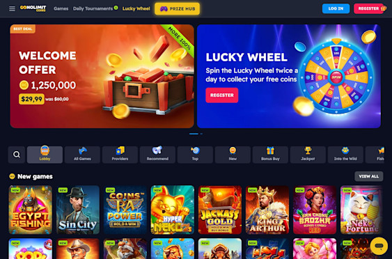 NolimitCoins casino screenshot 1