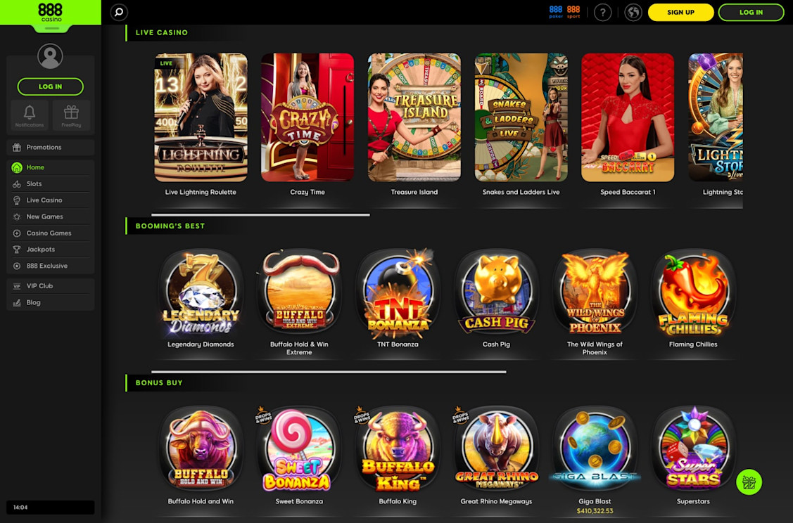 888 Casino screenshot 2